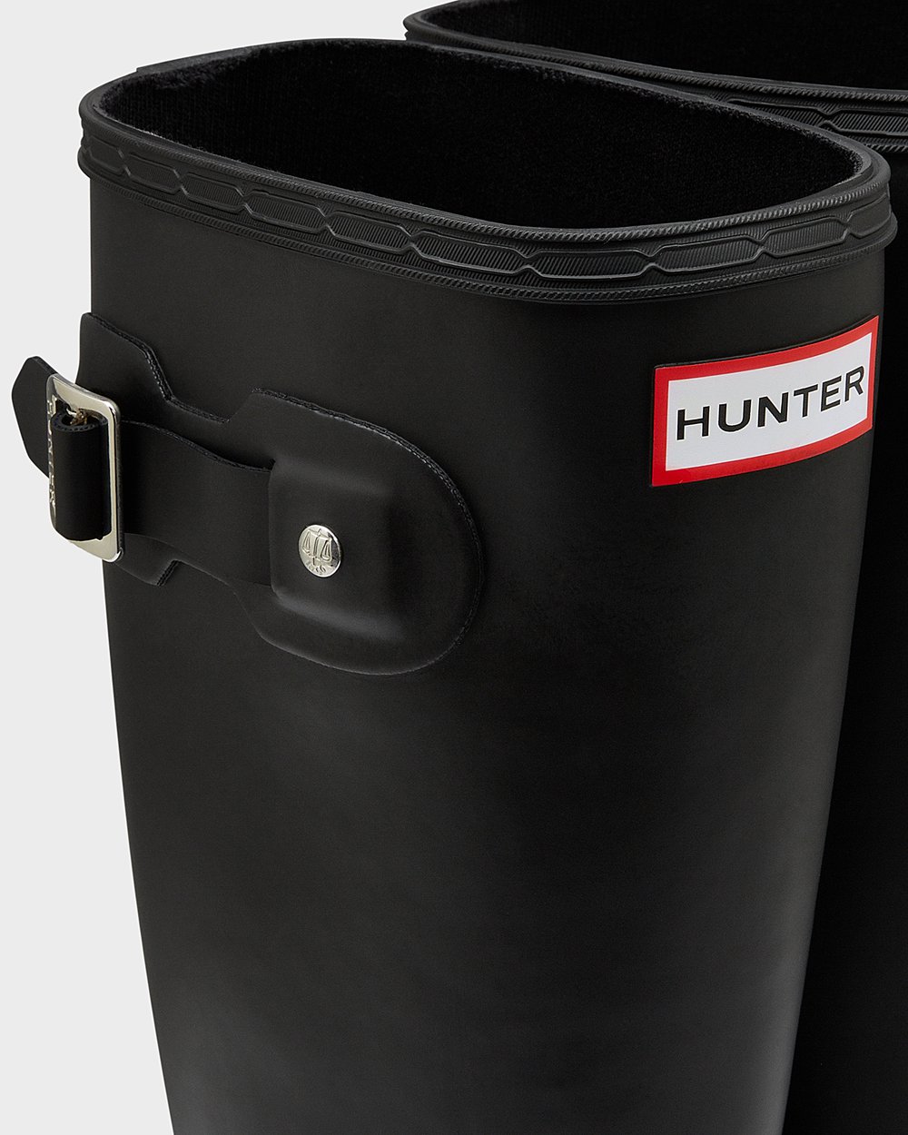 Women Hunter Original Tour Foldable | Tall Rain Boots Black | NZ-85267-SWAZ